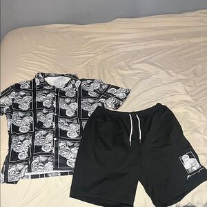 SHEIN Black Athletic Men's Shorts